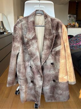 ACNE STUDIOS faux fur coat